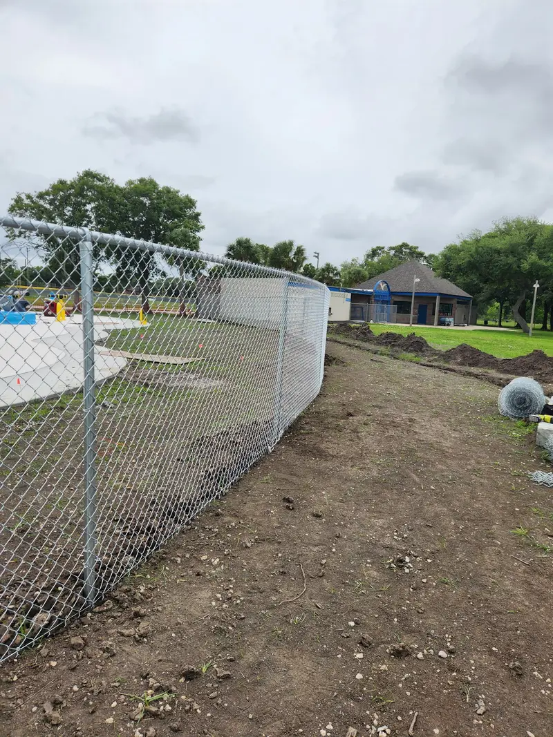 Chain Link Fence project in Houston, TX — Detail Construction project 2