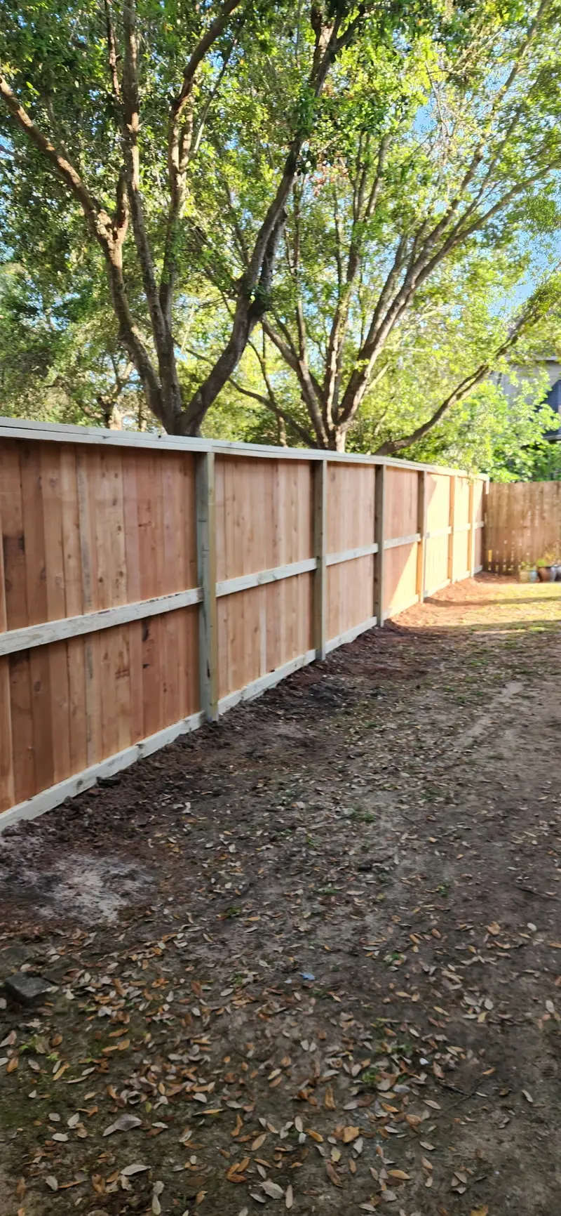 Cedar Fencing project in Houston, TX — Detail Construction project 4