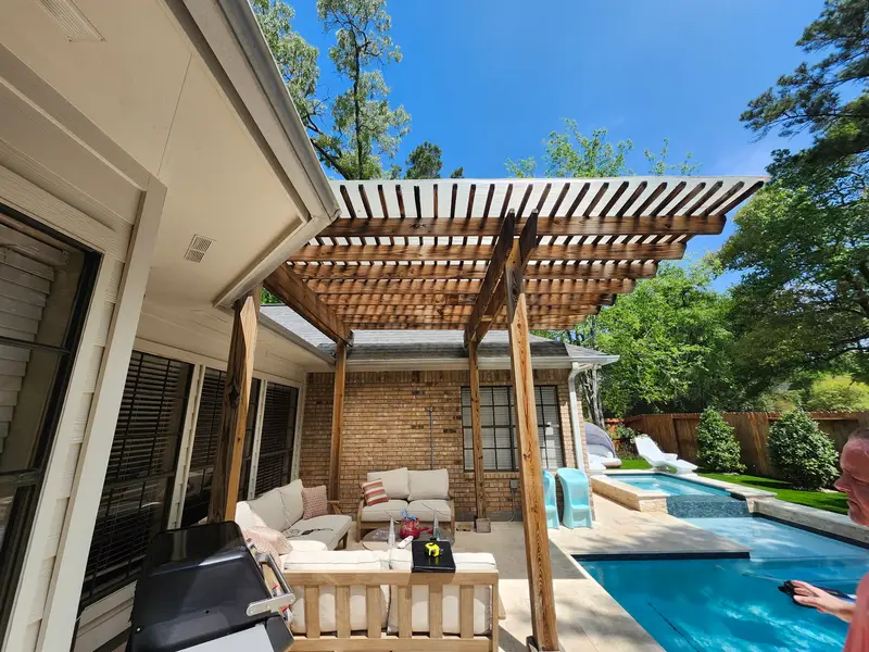 Pergolas project in Houston, TX — Detail Construction project 2